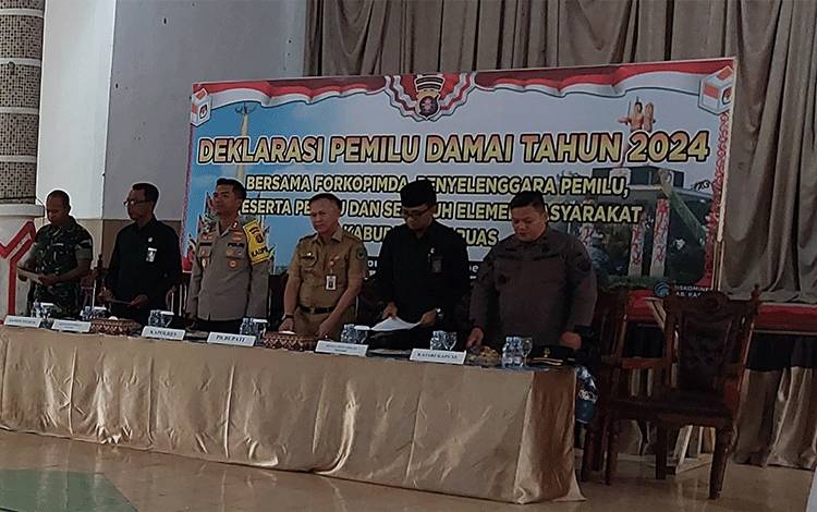 Hadiri Deklarasi Pemilu Damai 2024, Ini Harapan Sekda Kapuas
