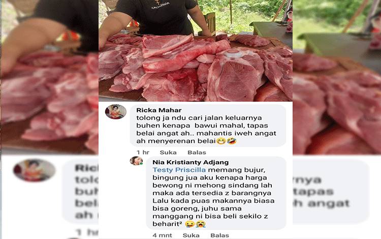 Masyarakat Keluhkan Harga Daging Babi yang Mahal