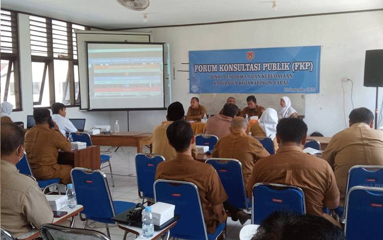 Dikbud Kobar Gelar Forum Konsultasi Publik Prosedur Legalisir Ijazah dan Mutasi Siswa