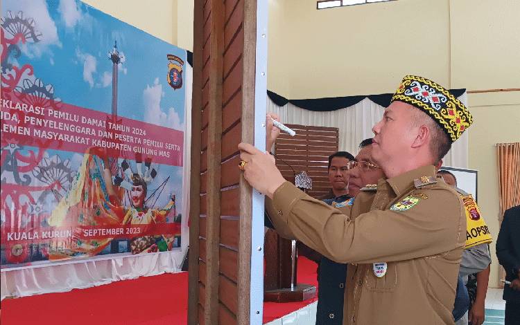 Bupati Gunung Mas Ajak Semua Pihak Jaga Kondusivitas Demi Terwujudnya Pemilu Damai