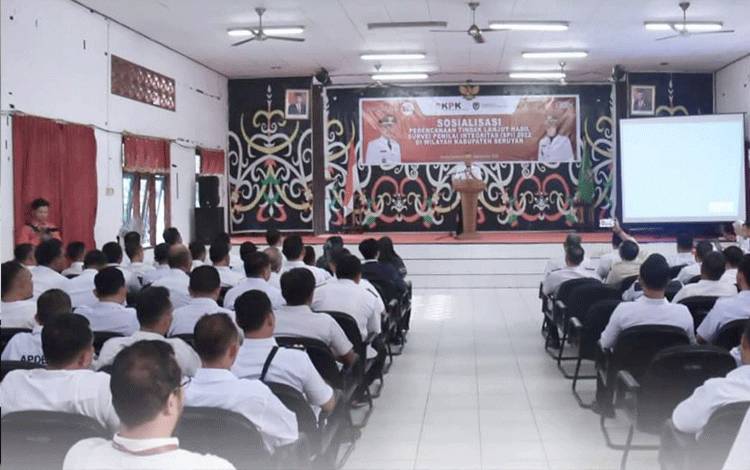 Hasil Penilaian Indek Integritas Kabupaten Seruyan di Atas Rata-Rata Nasional