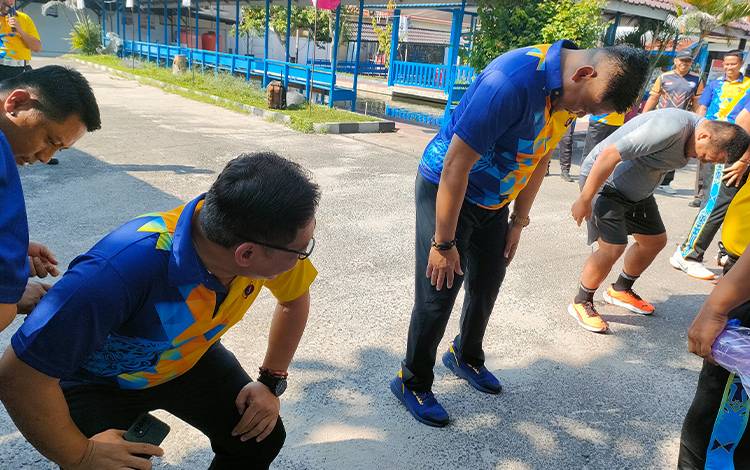 Ditlantas Polda Kalteng Gelar Olahraga Bersama?Peringati Hari Lalu Lintas Bhayangkara