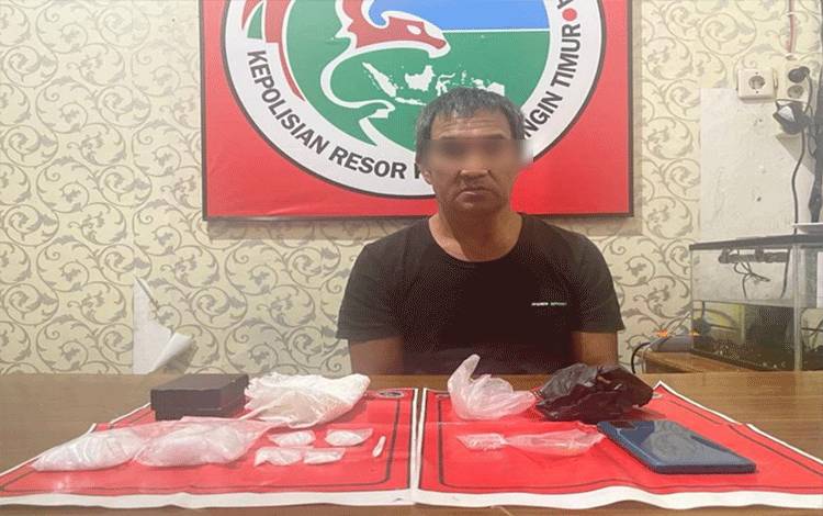 Polres Kotim Tangkap Bandar Sabu, Barbuk 1 Ons