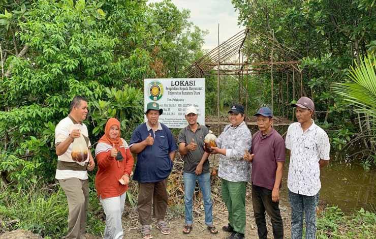 Pengabdian kepada Masyarakat USU Bantu Nelayan Kembangkan Usaha Mangrove