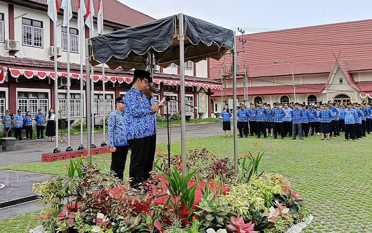 Bupati dan Wakil Bupati Barito Timur Pimpin Apel Kesadaran Nasional Terakhir