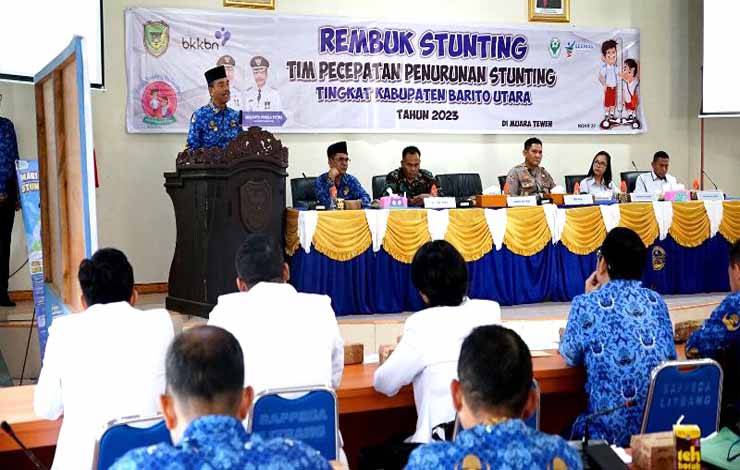 Disdalduk KBP3A Barito Utara Gelar Pertemuan Rembuk Stunting