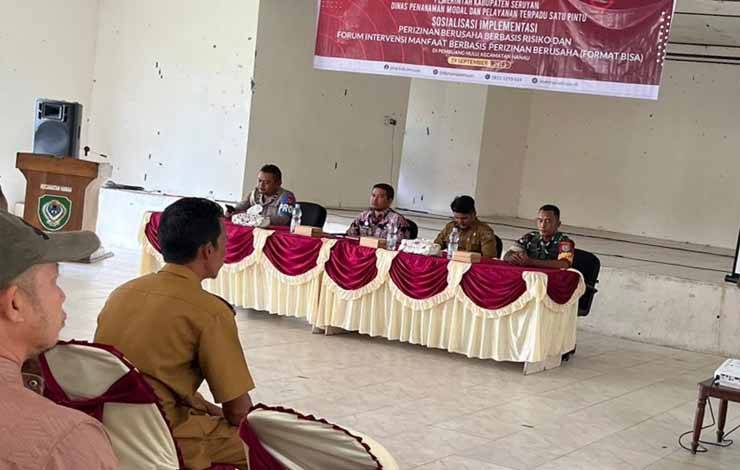 DPMPTSP Seruyan Sosialisasi Implementasi Perizinan Berusaha Berbasis Resiko