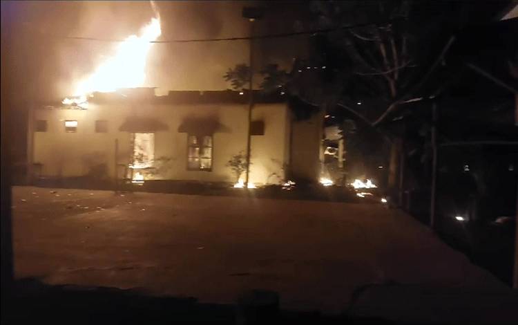 Sejumlah Bangunan Milik PT HMBP 1 Seruyan Informasinya Dibakar