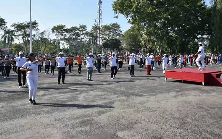 ASN Kapuas Ikuti Senam Bersama Peringati Haornas ke-40