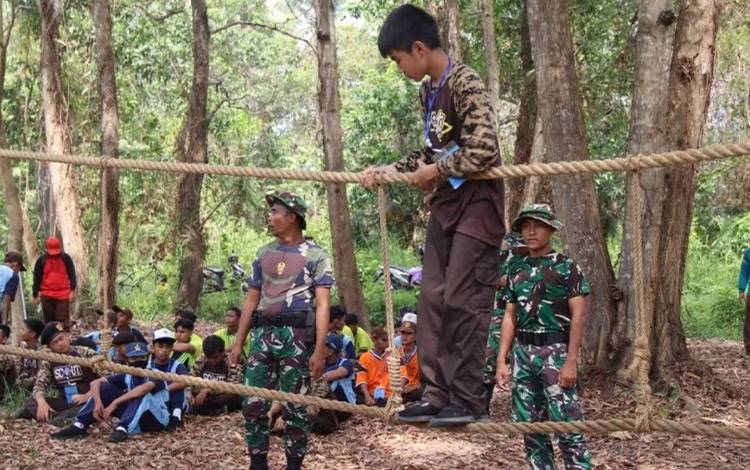 Kodim 1011 Kuala Kapuas Gelar Outbound Bersama Pelajar SMP, Ini Tujuannya