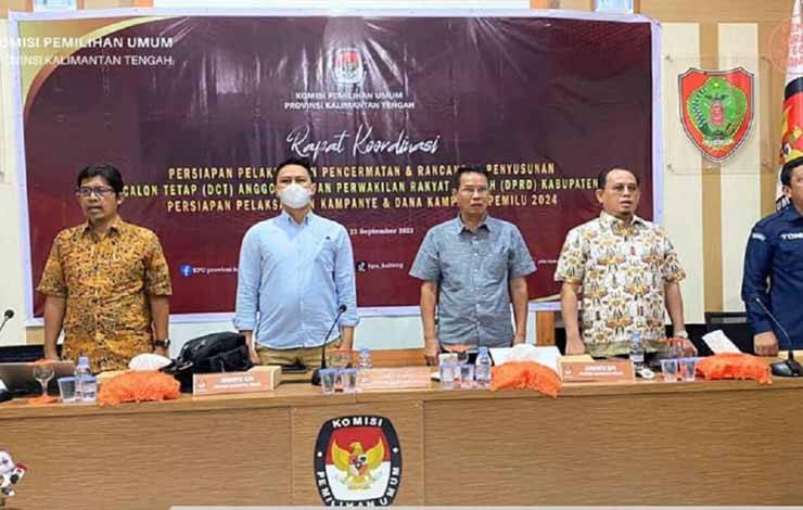 KPU Kalteng Mulai Pencermatan DCT Anggota Legislatif Pemilu 2024