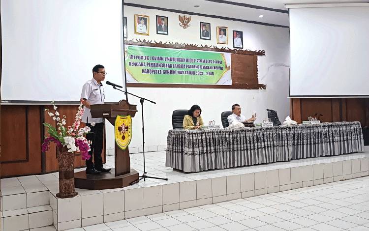 Pemkab Gunung Mas Gelar Uji Publik I Penyusunan KLHS-RPJPD