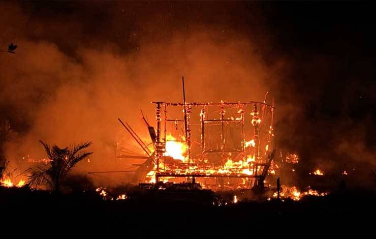Lagi, Rumah Kosong Terbakar di Palangka Raya