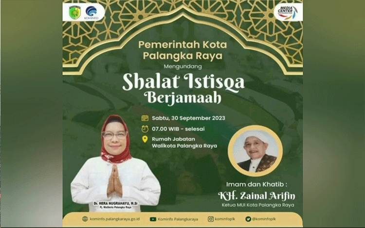 Besok Pemko Palangka Raya Gelar Salat Istisqa Meminta Hujan