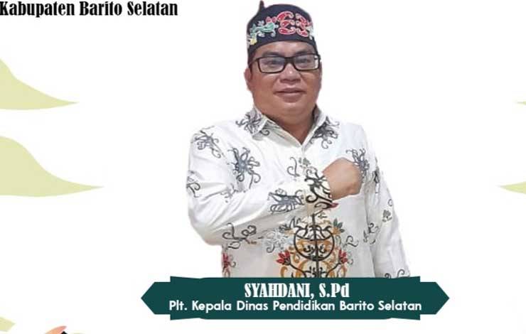 Plt kepala Dinas Pendidikan Barsel, Syahdani. (FOTO : URIUTU DJAPER)