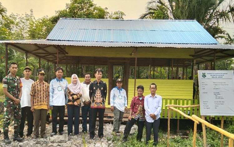 Monev di Desa Sei Jangkit, Ini Pesan Camat Bataguh Kepada Pemdes