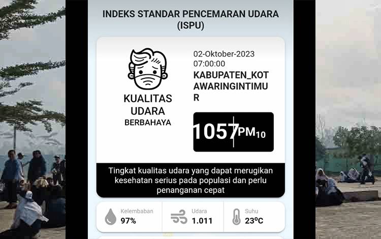 Sekolah Terpaksa Diliburkan Akibat Kondisi Kabut Asap di Sampit Kian Tebal