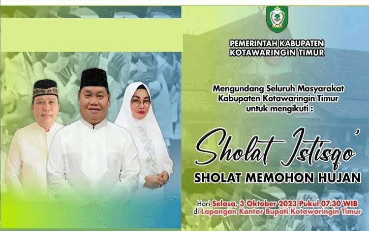 Pemkab Kotim Undang Masyarakat untuk Salat Istisqa, Besok