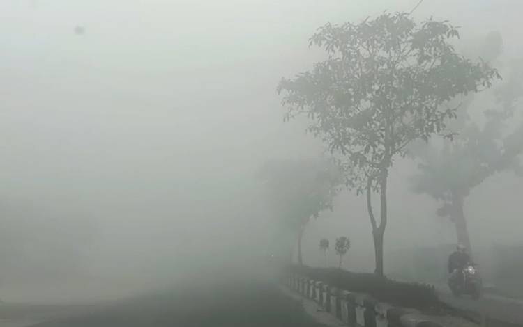 Kabut Asap Melanda Kotim, Kasatlantas Minta Pengendara Lebih Berhati-hati