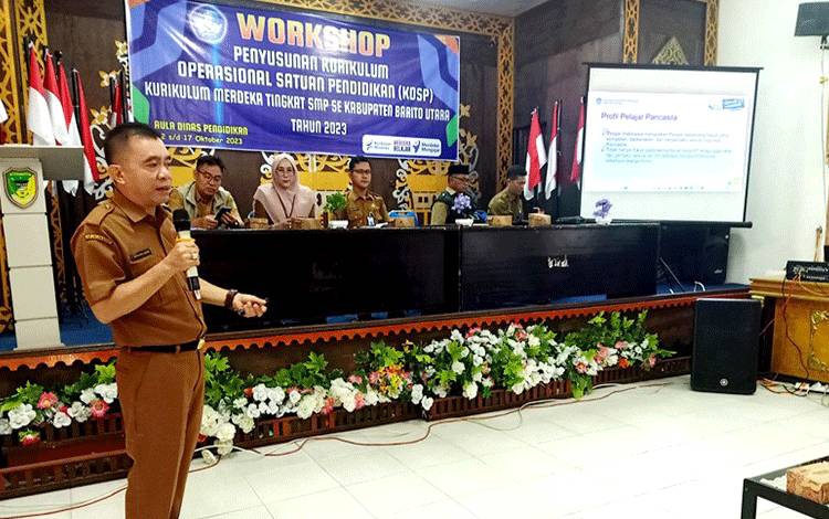 Disdik Barito Utara Gelar Workshop Penyusunan KOSP 2023 Jenjang SMP?