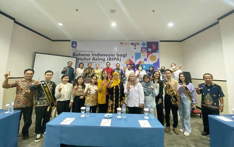 Diseminasi Bahasa Indonesia bagi Penutur Asing atau BIPA pada tanggal 4 Oktober 2023.(FOTO: Dokumentasi Balai Bahasa Kalteng untuk Borneonews)