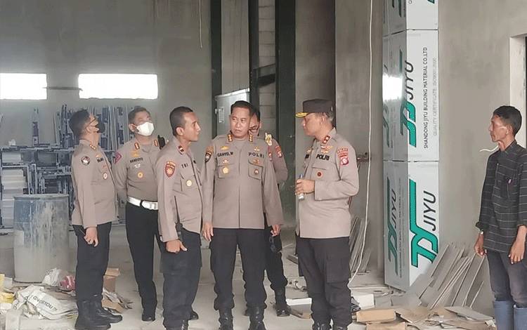 Kapolda Kalteng Tinjau Progres Pembangunan Gedung BPKB