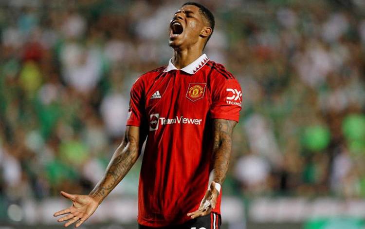 Penyerang Manchester United Marcus Rashford (ANTARA/AFP)