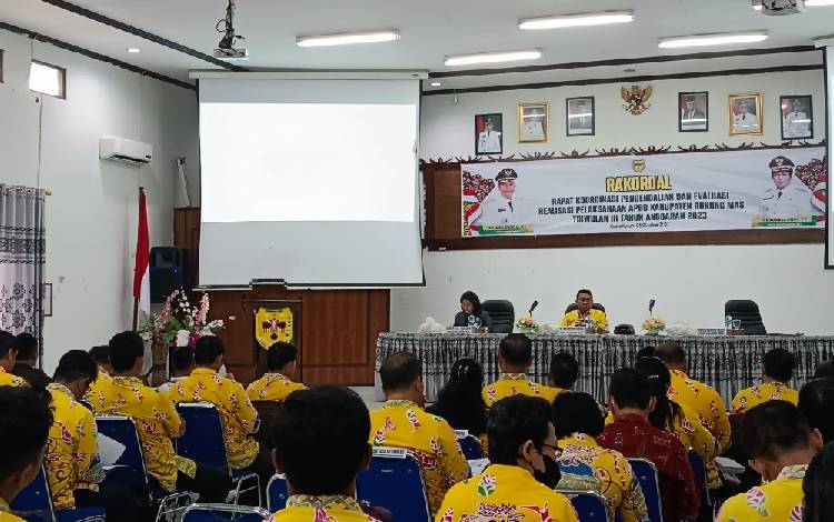 Bupati Gunung Mas Minta Kegiatan Rakordal Menjadi Evaluasi Perangkat Daerah