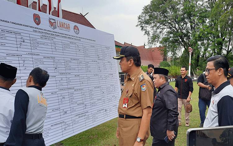 Pemkab Kobar Gelar Deklarasi Damai Pilkades Serentak 2023