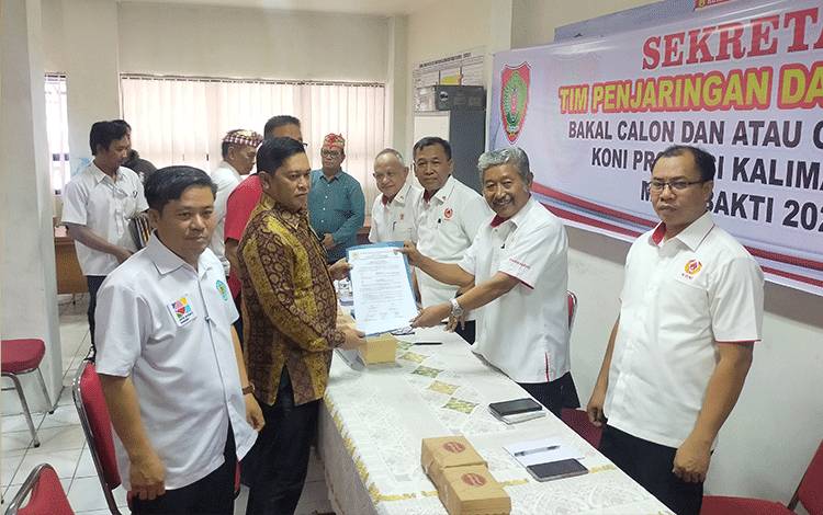 Rahmat Hidayat Daftar Bakal Calon Ketua Umum KONI Kalteng