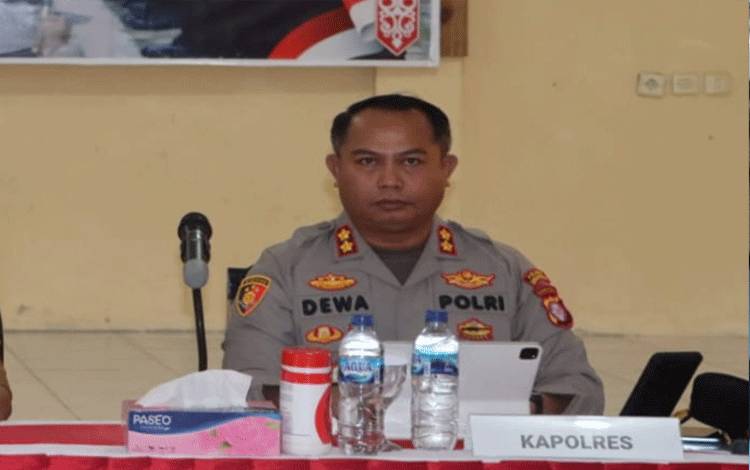 Kapolres Sukamara, AKBP Dewa Made Palguna. (FOTO: NORHASANAH)
