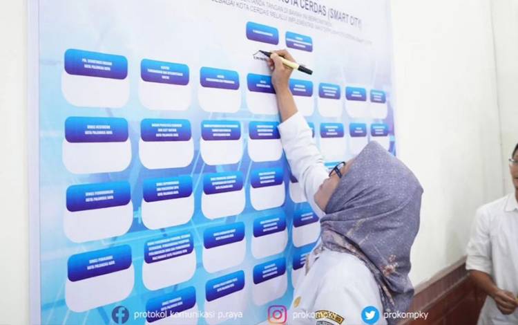 Semua Dinas Pemko Palangka Raya Teken Komitmen Menuju Smart City