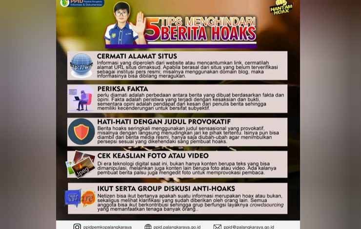 Kepala Diskominfo SP Kota Palangka Raya Bagikan 5 Tips Menghindari Berita Hoaks