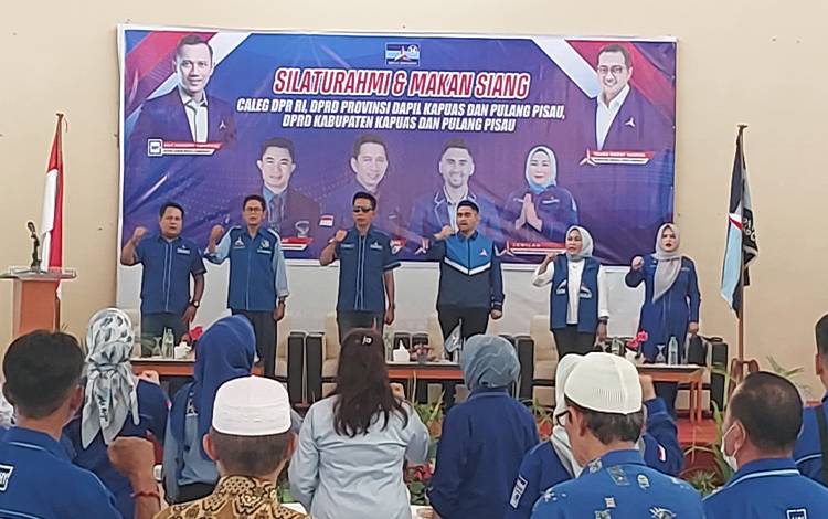 Ketua DPD Demokrat Kalteng Silaturahmi dengan Bacaleg dan Kader Partai di Kapuas - Pulpis