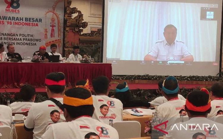 Prabowo Ajak Aktivis 98 Kembali Turun Jadi Penggerak Rakyat