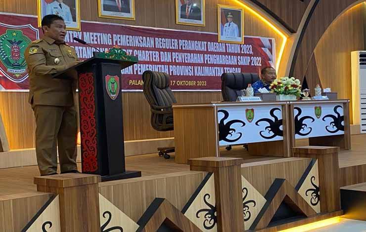 Wagub Kalteng Ingatkan Peran Pemeriksaan Reguler Perangkat Daerah