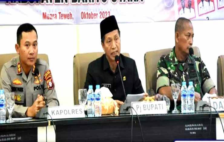 Pemkab Barito Utara Rakor Kesiapan Pemilu Serentak 2024