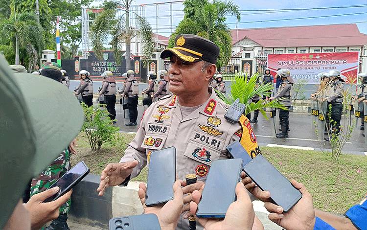 Kapolres Barito Timur: Simulasi Sispamkota Bukti Kesiapan Hadapi Pemilu 2024