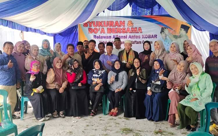 Pendaftaran Capres Berjalan Lancar, Relawan Aliansi Anies Kobar Gelar Syukuran dan Doa Bersama
