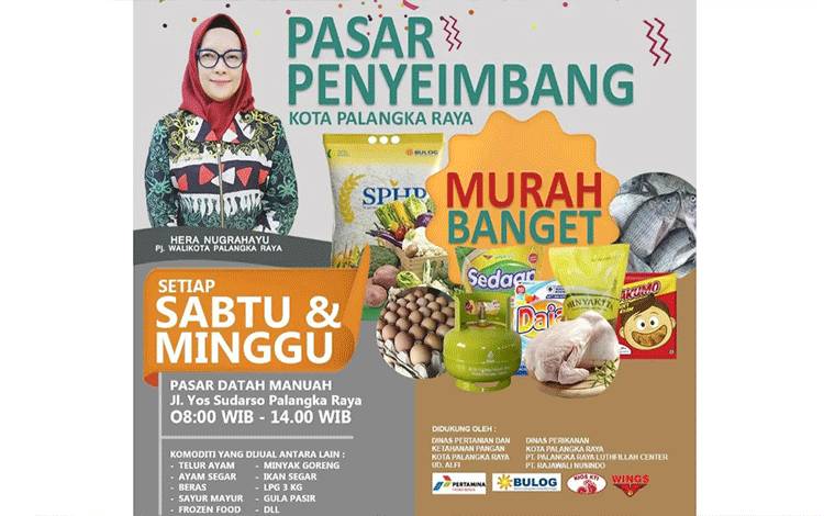 Pemko Palangka Raya Sediakan Sembako Murah Tiap Akhir Pekan