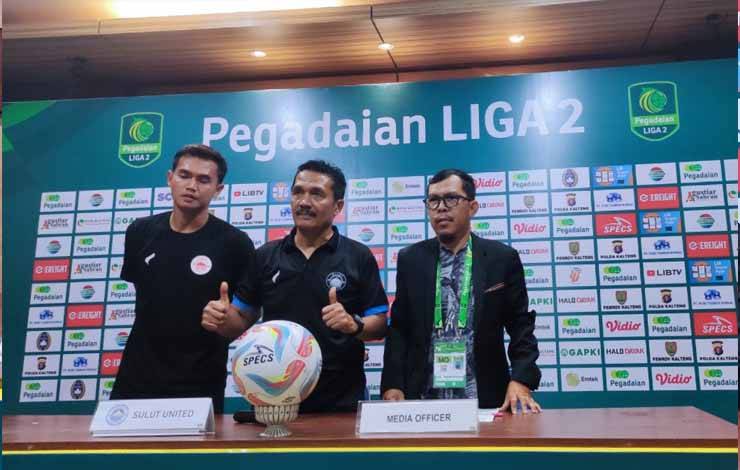 Pelatih Sulut United Jaya Hartono usai laga kontra Kalteng Putra di Stadion Tuah Pahoe, Kamis, 19 Oktober 2023. (FOTO: HERMAWAN)