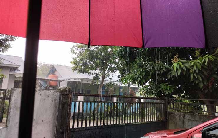 Hujan Berkat, Palangka Raya Diguyur Hujan di Hari Minggu