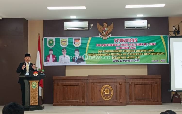Bupati Gunung Mas: MoU dengan Pengadilan Negeri Kuala Kurun Bukanlah Formalitas Belaka