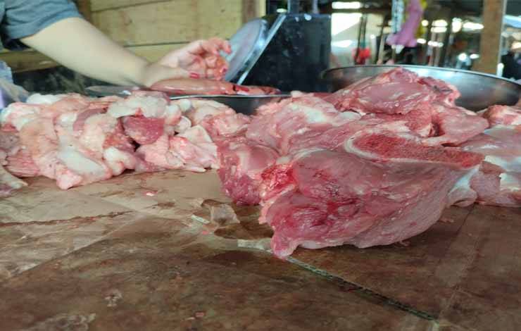 Harga Daging Babi di Palangka Raya Masih Kisaran Rp120.000