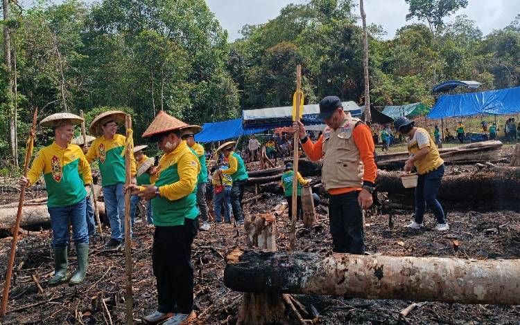Kegiatan Harubuh Manugal Dilaksanakan untuk Melestarikan Budaya Dayak