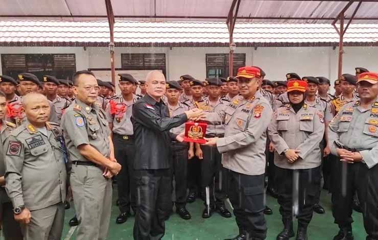 Siswa SPN Polda Kalteng Kunjungi Satpol PP dalam Rangka Kohesi Sosial
