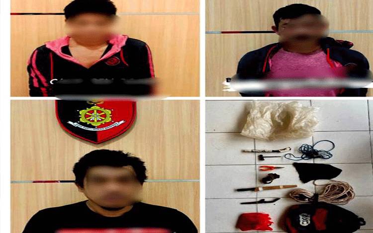 3 Pencuri Sarang Walet Bersenjata Diringkus di Barito Utara