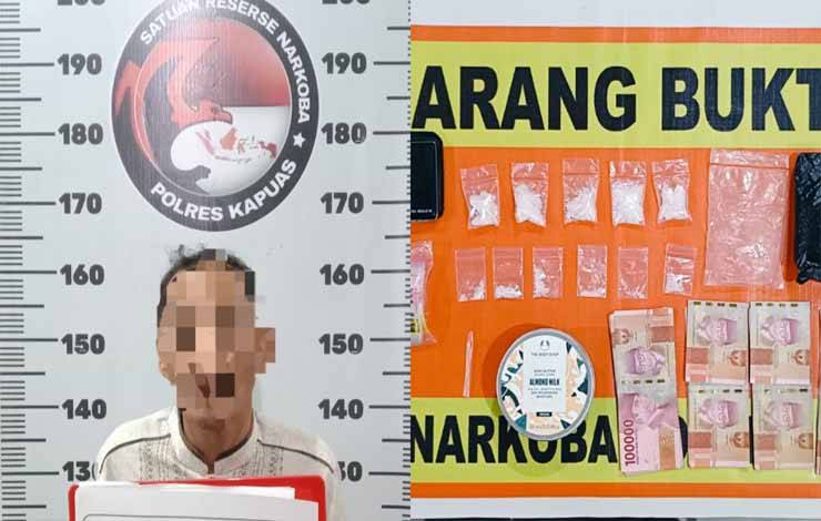 Diduga Edarkan Sabu, Pria Ini Ditangkap Satresnarkoba Polres Kapuas