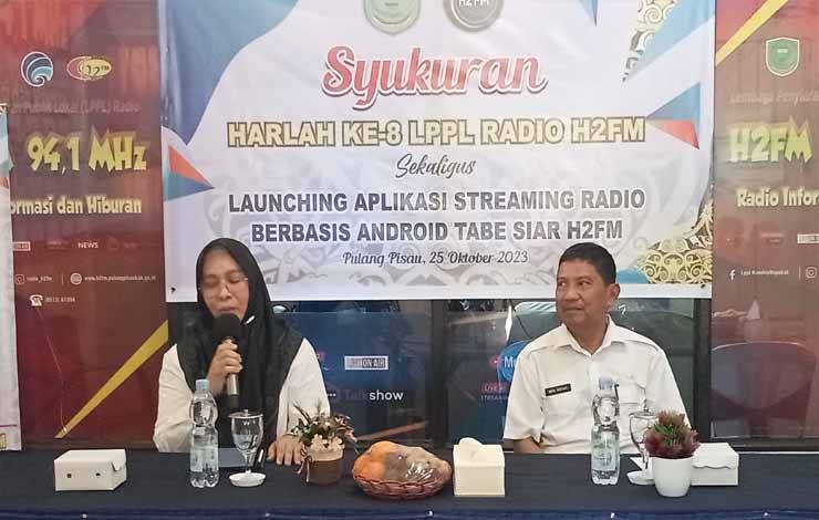 Pj Bupati Pulang Pisau Resmikan Aplikasi Streaming Tabe Siar Radio H2FM