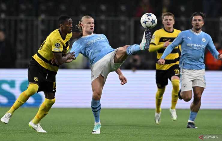 Haaland Ukir Dwigol saat City Menang 3-1 di Markas Young Boys